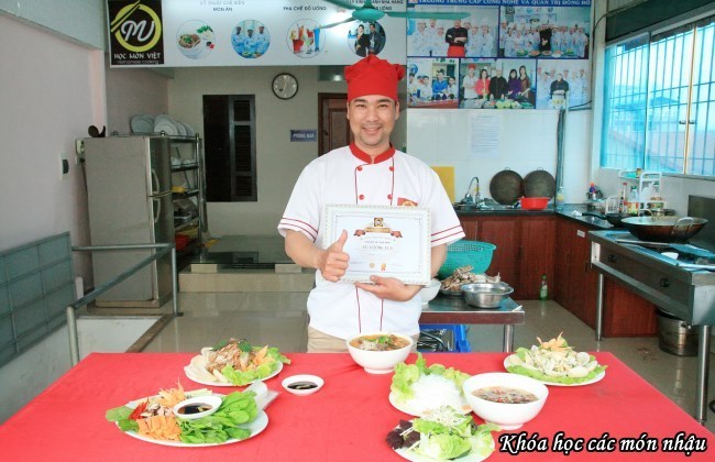 Khóa học các món nhậu tại Học Món Việt